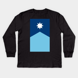 New Minnesota Flag Vertical Kids Long Sleeve T-Shirt